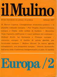 Copertina del fascicolo dell'articolo Integrazione economico-politica e pluralità culturale