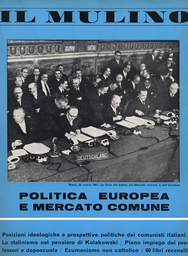 Copertina del fascicolo dell'articolo L'Europa del Mercato Comune fra liberismo e pianificazione