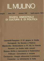 Copertina del fascicolo dell'articolo Il 20 giugno in Emilia-Romagna e a Bologna