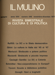 Copertina del fascicolo dell'articolo Origini e crescita della Democrazia Cristiana a Catania